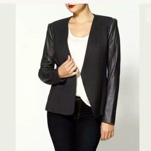 Theory Yaisa blazer, zipper shoulder in black